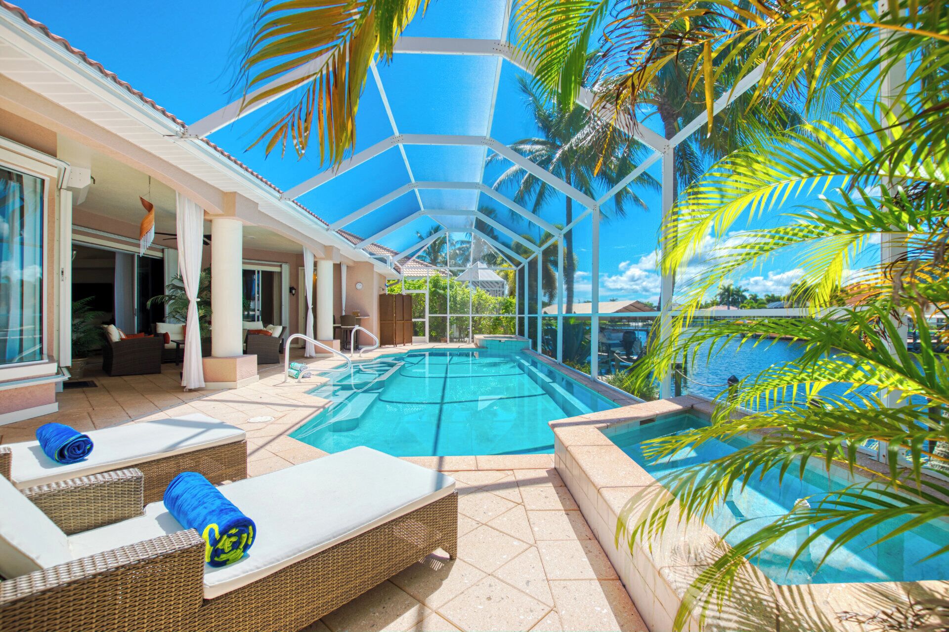 Et oppvarmet basseng