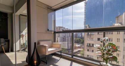 comfortable studio at bela cintra | 200mbps | pool