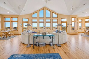 Smart TV, DVD player, books - Oceanfront Home in Salvo with Private Pool, Hot Tub, and Theater Room (Salvo)