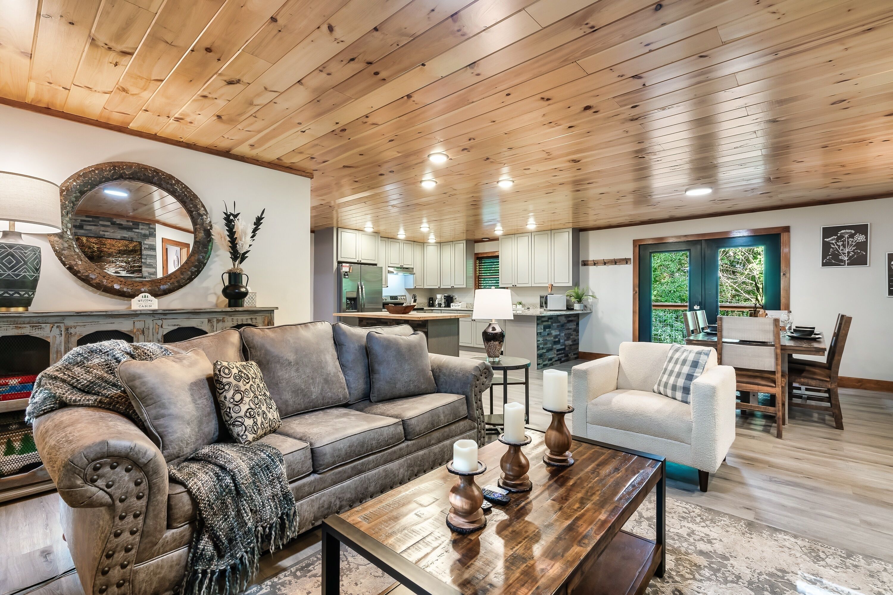 Smart TV, fireplace, video games, books