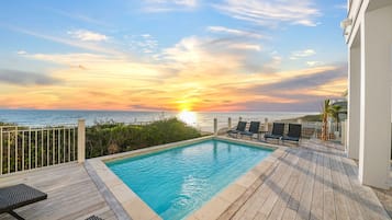 A heated pool