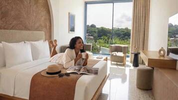 Studio Suite Bisnis | Seprai katun Mesir, seprai premium, dan selimut bulu angsa
