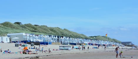 Vlak bij het strand