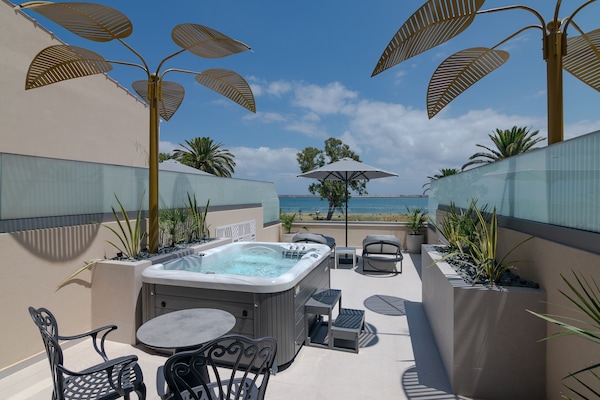 Executive-svíta - sjávarsýn (Outdoor Jetted Tub) | Verönd/útipallur