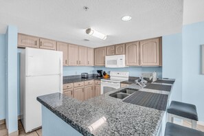 Fridge, microwave, oven, stovetop - Stunning Views in Atlantica Resort (Myrtle Beach)