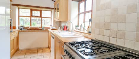 Fridge, dishwasher, electric kettle, toaster