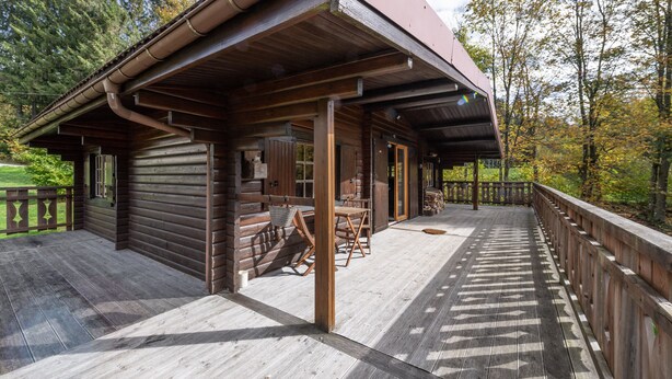 Terrace/patio - Agréable chalet cocooning en lisière de forêt (Champdray)