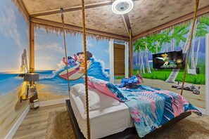 6 habitaciones, tabla de planchar con plancha y cuna de viaje