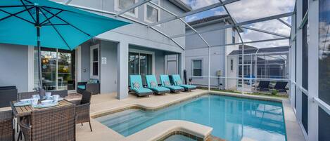 Et oppvarmet basseng