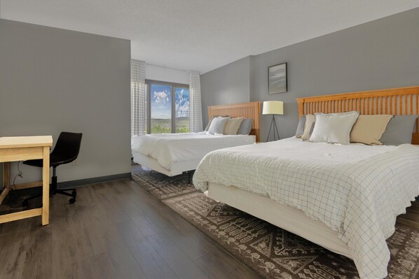 2 habitaciones, escritorio, wifi gratis y ropa de cama 