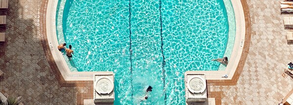 A heated pool