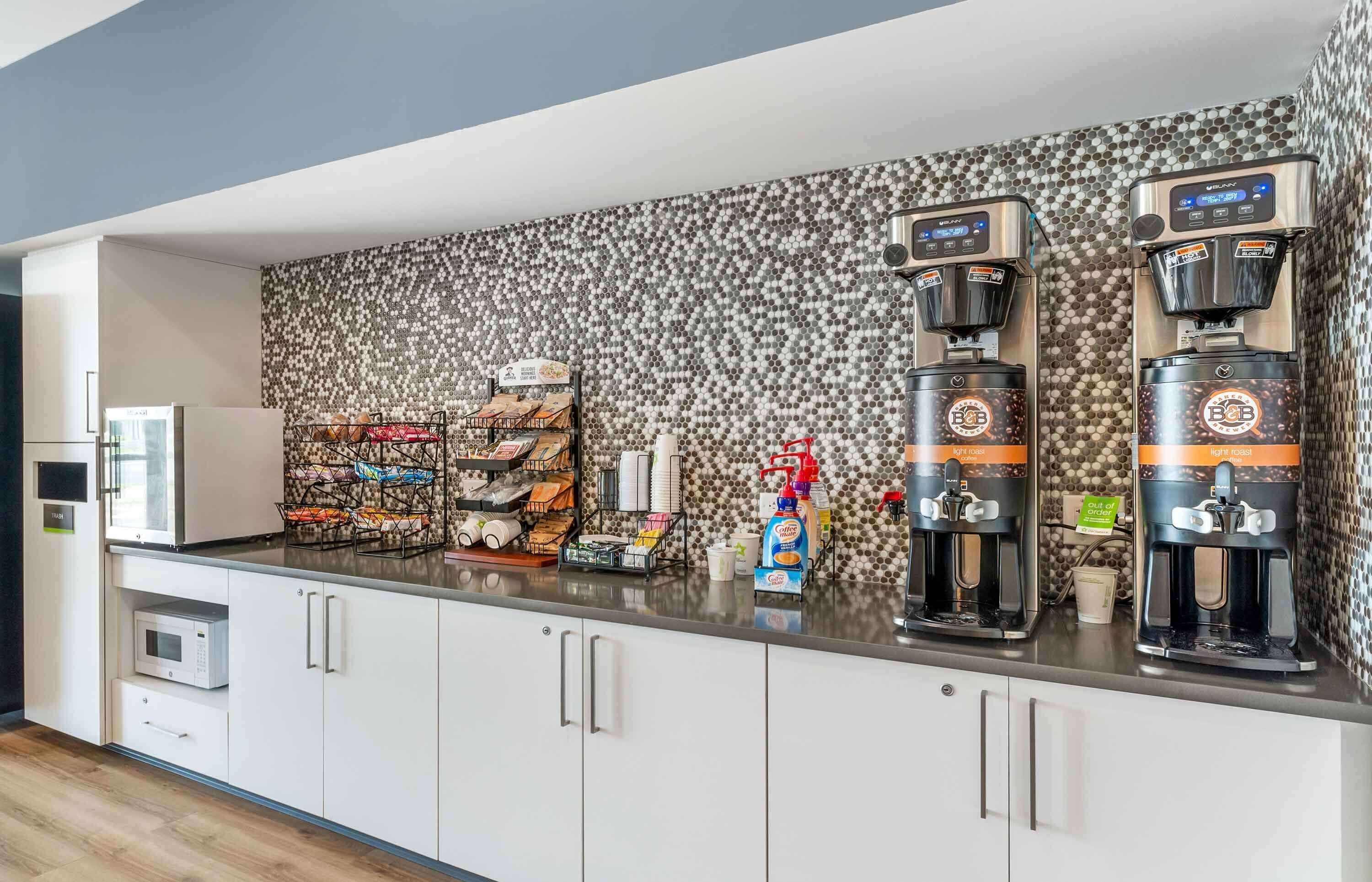 Free daily on-the-go breakfast 