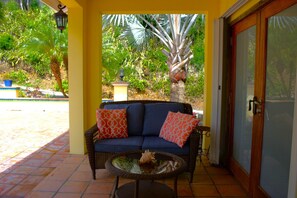 Terrace/patio - 1 Bedroom Poolside Private Cottage w/Pool and View (St. Thomas)