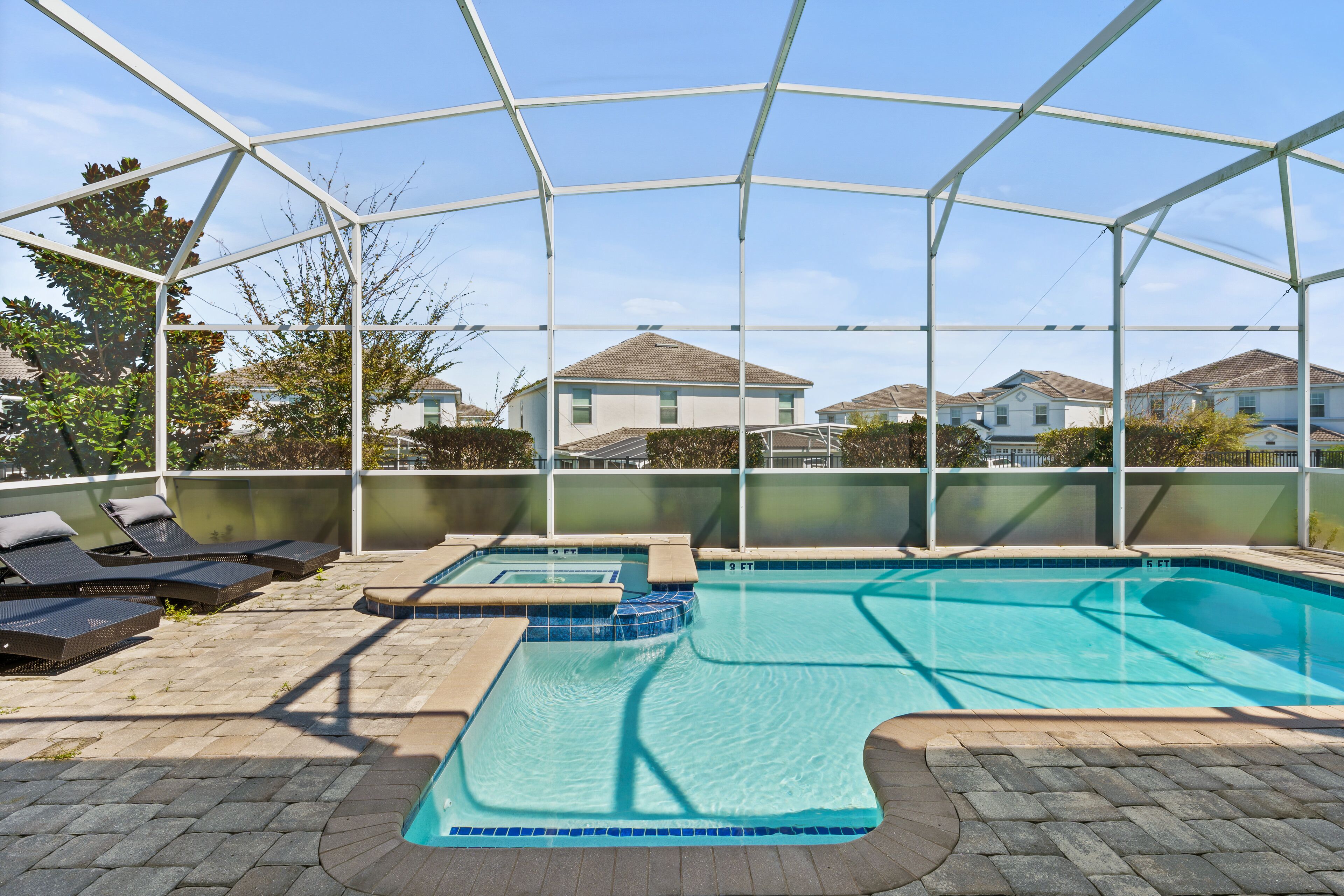 Una piscina riscaldata