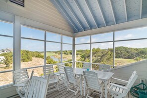 Dining - Flip Flops overlooks the signature hole of the golf course and has a beautiful view of the ocean! (Bald Head Island)