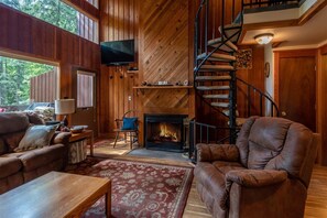 Fireplace - Escape to Ptarmigan Village 95 (Whitefish)