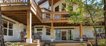 Enchanting home with skiing, firepit, game room, balcony, & washer/dryer
