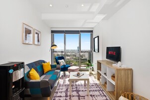 Lägenhet - 1 sovrum - utsikt mot staden | Vardagsrum | Tv