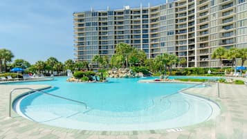 Een verwarmd zwembad