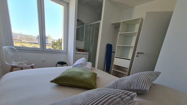 1 soverom, strykejern/-brett, wi-fi og sengetøy