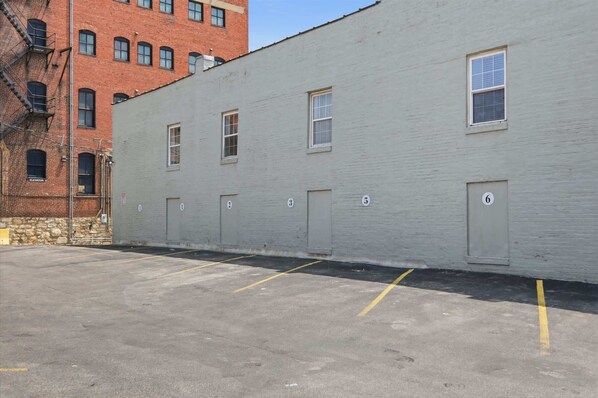 One dedicated parking spot included with this loft - a rare find for downtown KC!