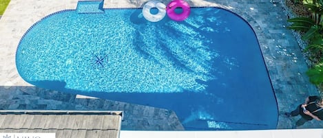 A heated pool