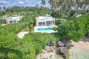 Honeymoon Beach Front Villa with Pool