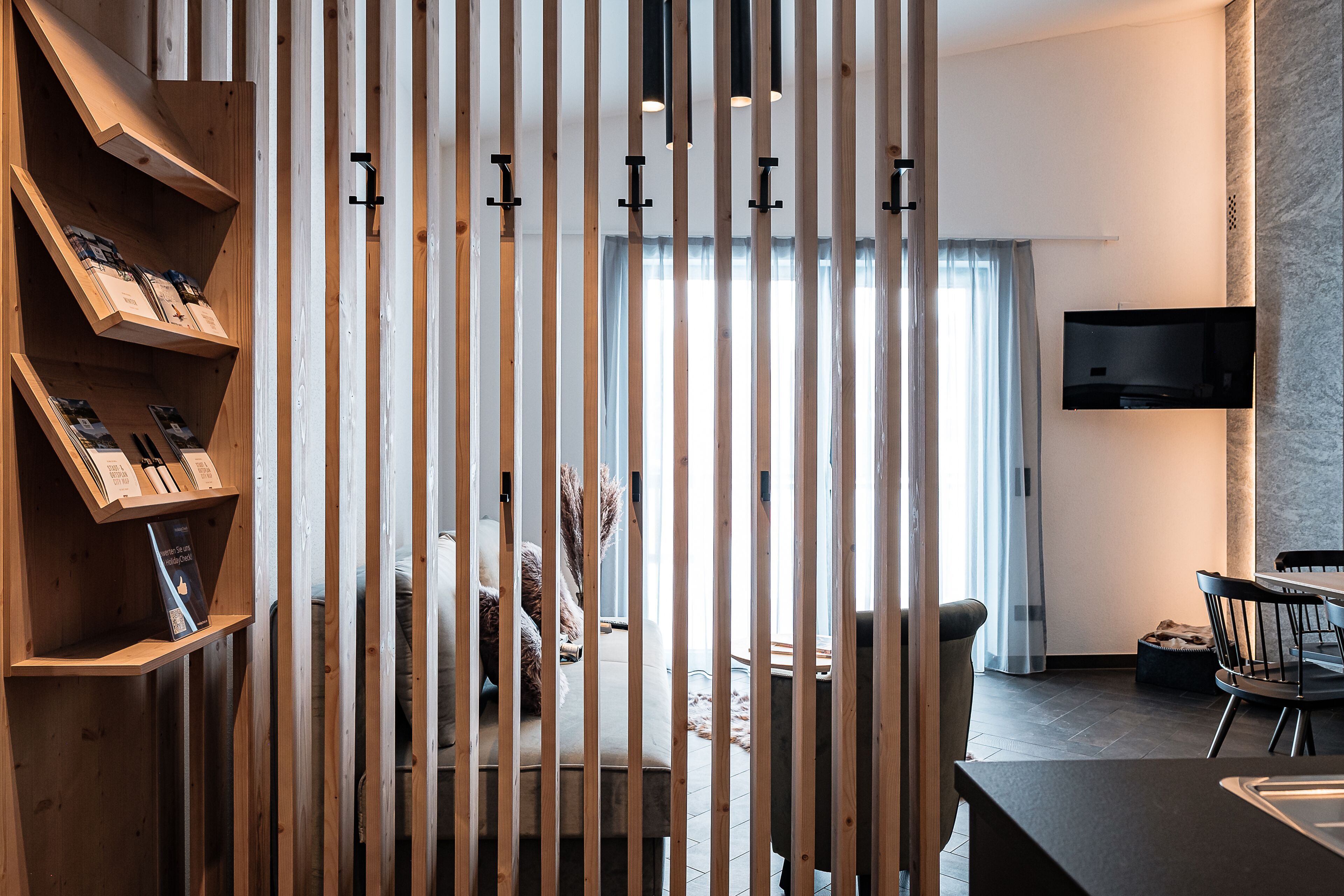 Deluxe Apartment | Living area | 40-inch flat-screen TV with cable channels, TV, fireplace