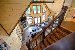 TV, fireplace, video games