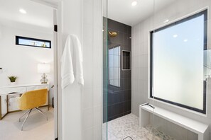 Hair dryer, towels - Casa Roka: Groovy Mid-Century Indoor/Outdoor Lifestyle (Palm Springs)