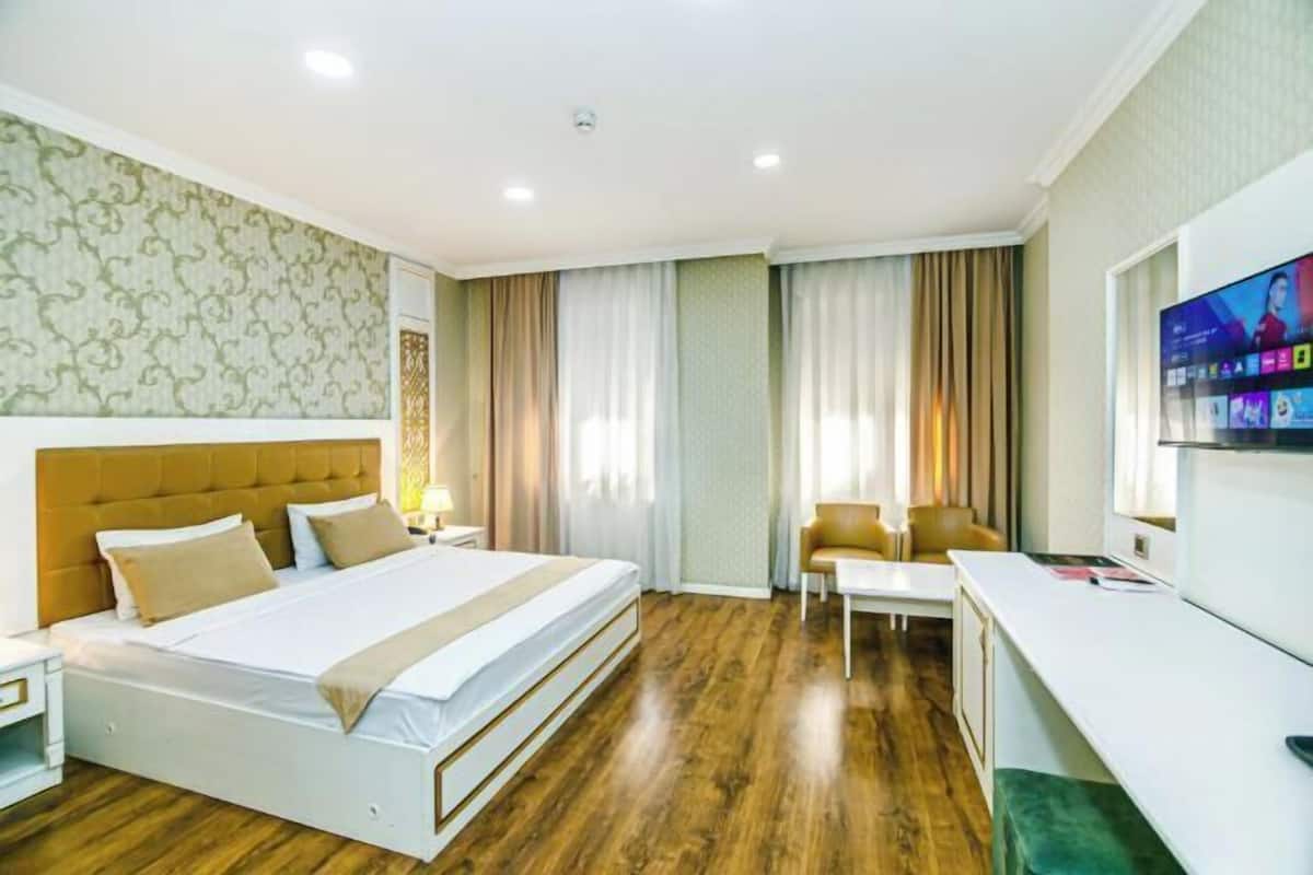 Biancheria da letto di alta qualità, minibar, una cassaforte in camera