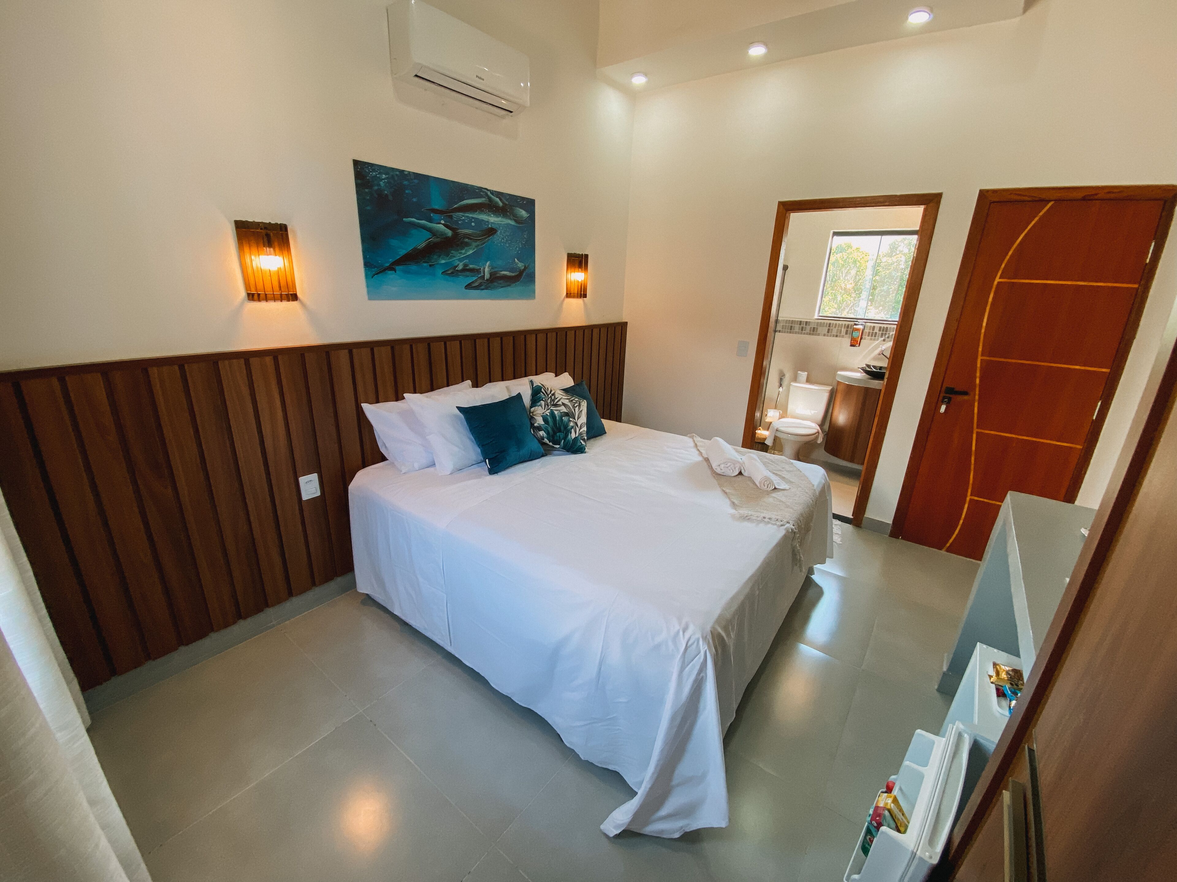 Suíte estúdio conforto | Roupas de cama premium, camas com colchões pillow-top, frigobar