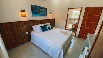 Suíte estúdio conforto | Roupas de cama premium, camas com colchões pillow-top, frigobar