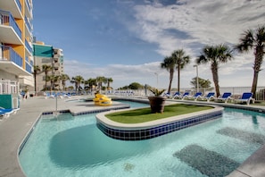 Front of property - Sunny and Bright Oceanfront Condos in Atlantica Resort near Boardwalk (Myrtle Beach)