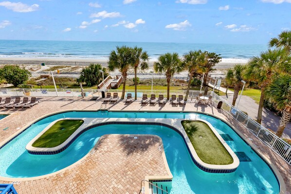 Exterior - Sunny and Bright Oceanfront Condos in Atlantica Resort near Boardwalk (Myrtle Beach)