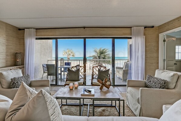 Condo, 3 Bedrooms | Living area - 220 Amelia By The Sea 3 Bedroom Condo by RedAwning (Fernandina Beach)