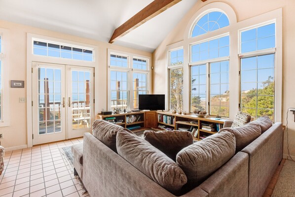 TV, fireplace, DVD player, foosball