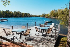 Outdoor dining - Lakefront | Water Views | 10mi to TC | Fall Colors (Traverse City)