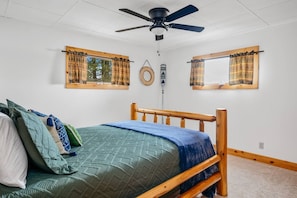 2 bedrooms, iron/ironing board, travel crib, free WiFi