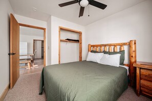 2 bedrooms, iron/ironing board, travel crib, WiFi