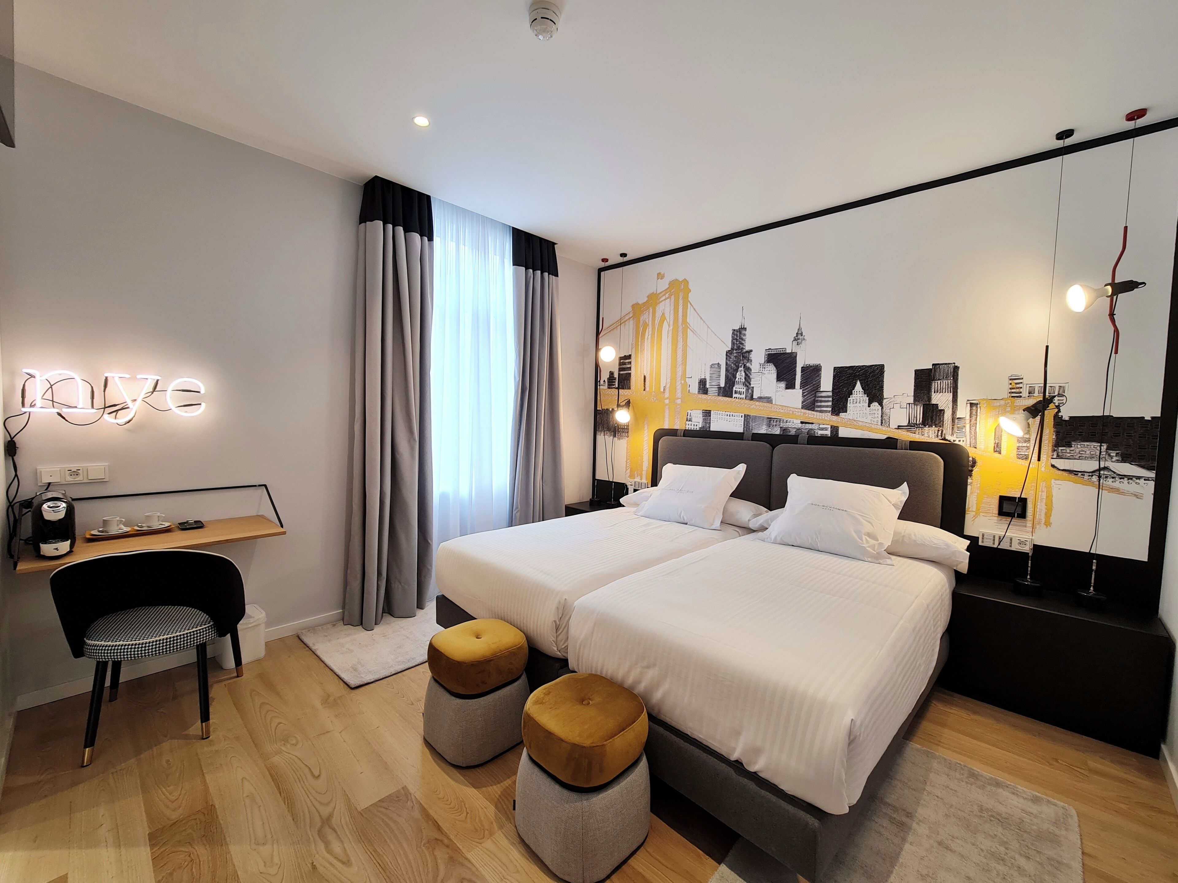 Premium bedding, individually decorated, individually furnished, desk