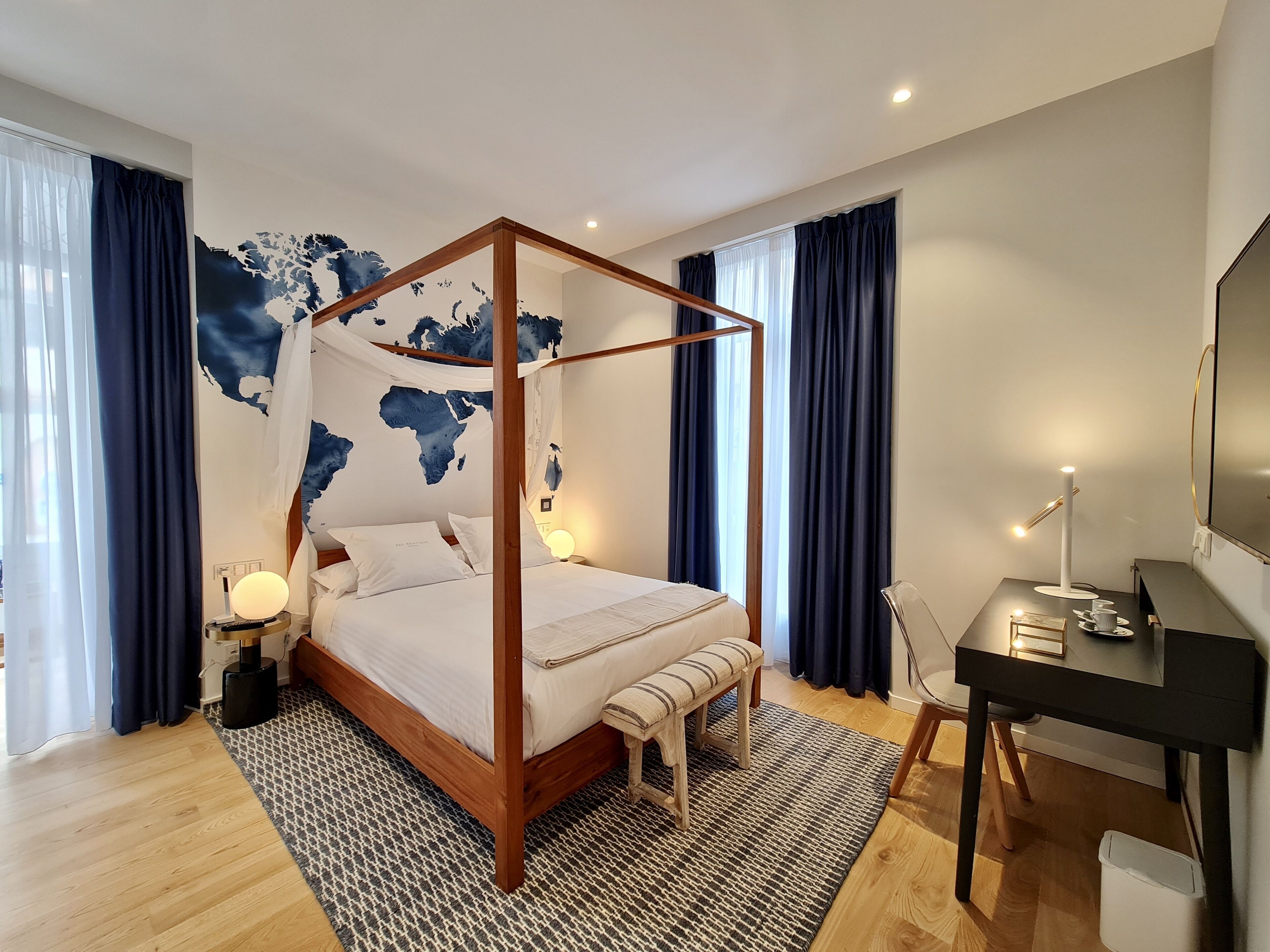 Gallery Double Room | Premium bedding, individually decorated, individually furnished, desk