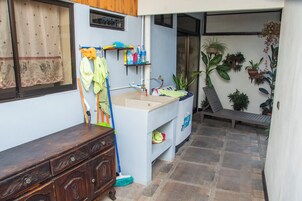 Apartamento básico | Terraço/pátio