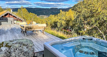 Hermosa casa en åseral con sauna