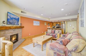 Smart TV, fireplace - Lodge at Mtn Village B257 | Ski-In/Out | Plaza View | Washer/Dryer | Pool | Hot Tub (Park City)