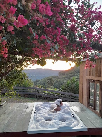 Terrace/patio. Chácara Paraíso da Paz