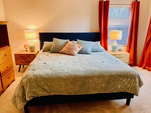 3 bedrooms, blackout drapes, iron/ironing board, WiFi