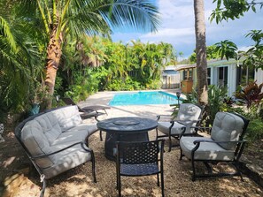 A heated pool