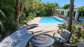 A heated pool
