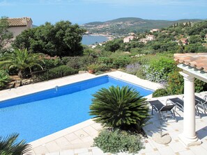 Pool - Stunning private villa for 8 people with private pool, WIFI, A/C, TV and terrace (Saint-raphaël)